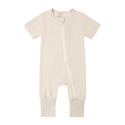 Baby Bamboo Fiber Jumpsuit Infant Thin Romper