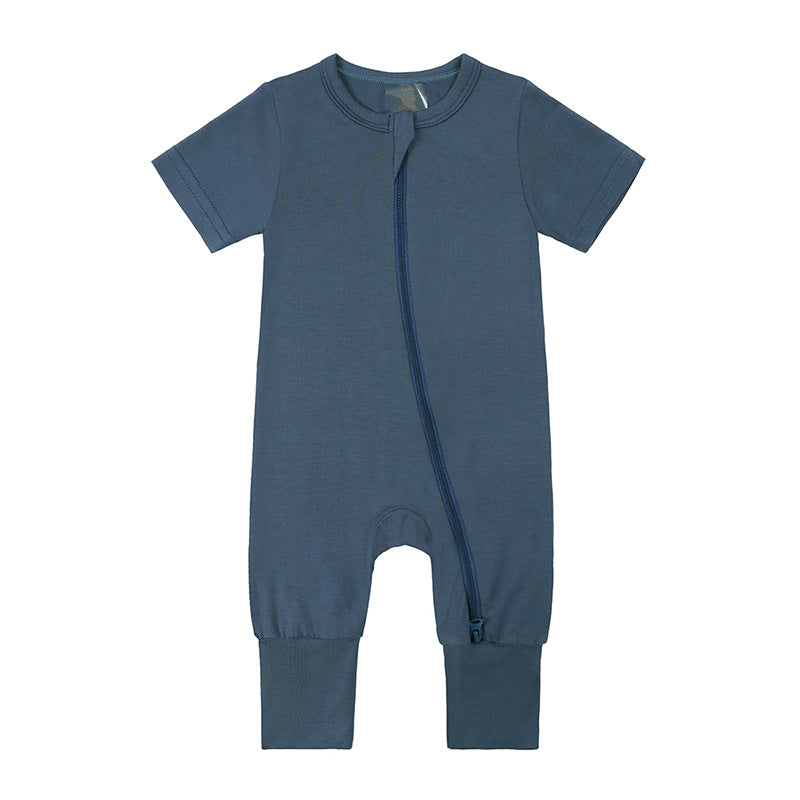 Baby Bamboo Fiber Jumpsuit Infant Thin Romper