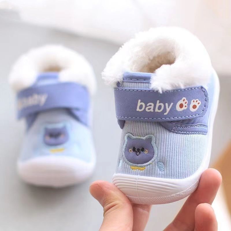 Baby Cotton Shoes Old Boys And Girls Fleece-lined Thickened