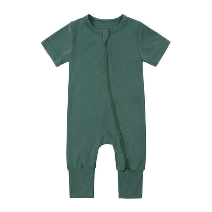 Baby Bamboo Fiber Jumpsuit Infant Thin Romper