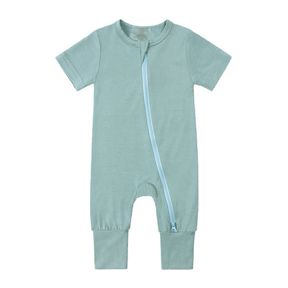 Baby Bamboo Fiber Jumpsuit Infant Thin Romper