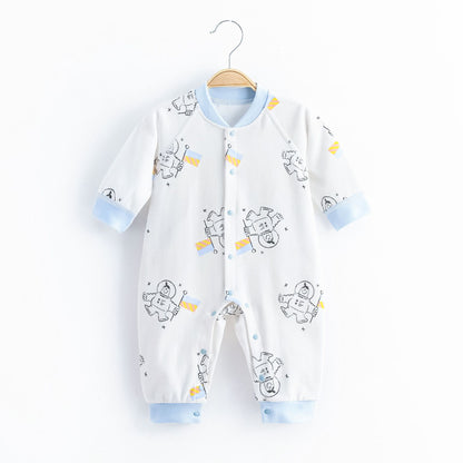 Cute Baby Printed Cotton Jumpsuit