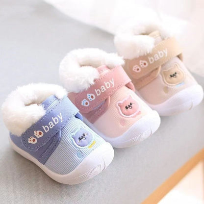 Baby Cotton Shoes Old Boys And Girls Fleece-lined Thickened