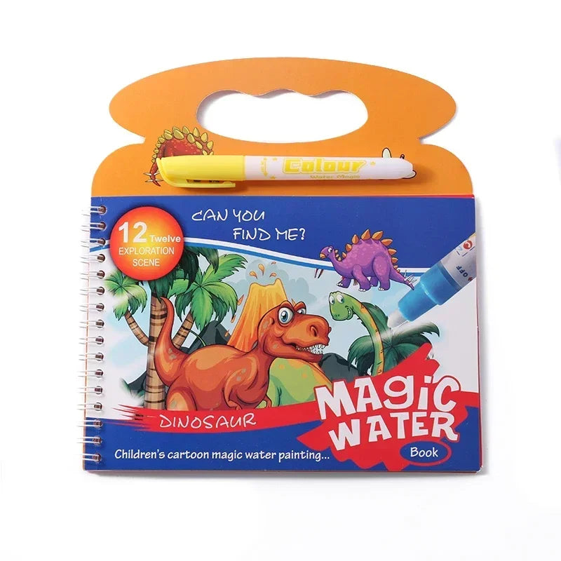 Water Painting Book Toddler Early Education Toys Reusable Magic Drawing Coloring Book