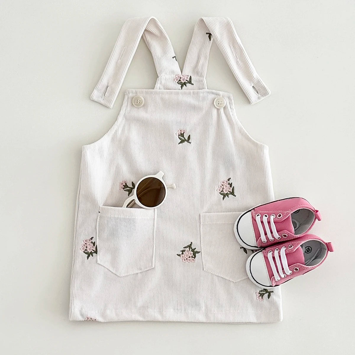 Girls Strap Dress Korean Baby Clothes Infant Version Suspender Dress