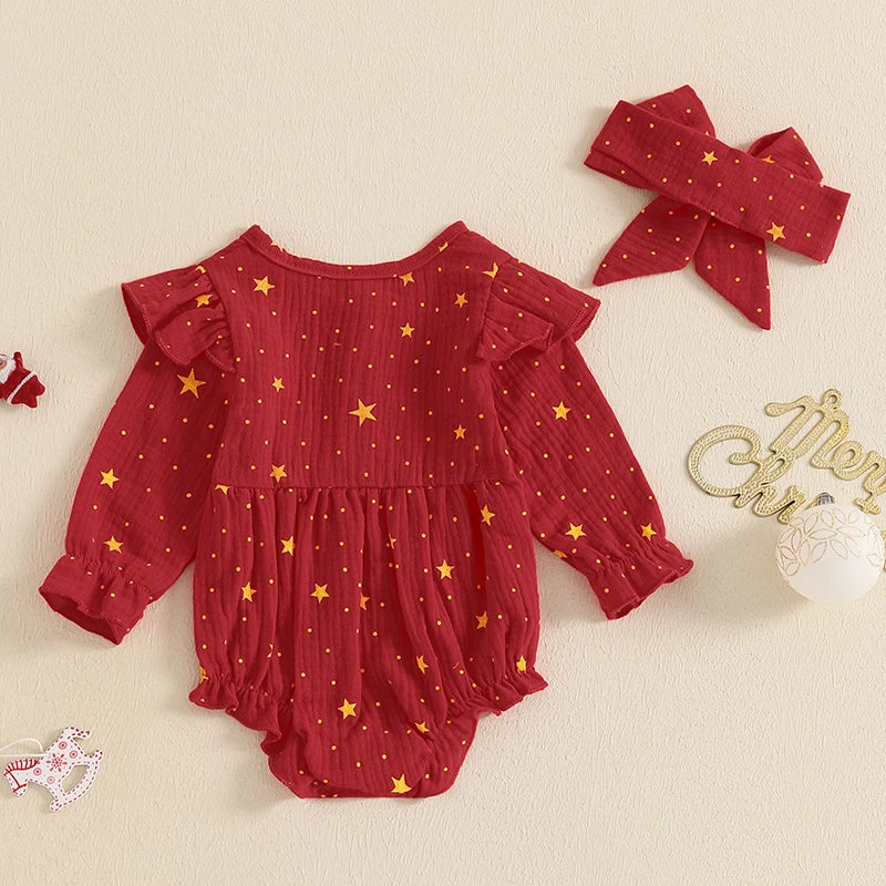 Baby Girl Christmas jumpsuit