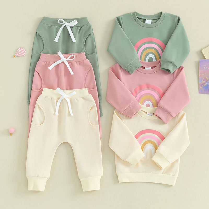 Baby Girls Boys Clothes Oversize Sweater & Long Pants Infant Toddler Fall Winter Outfits