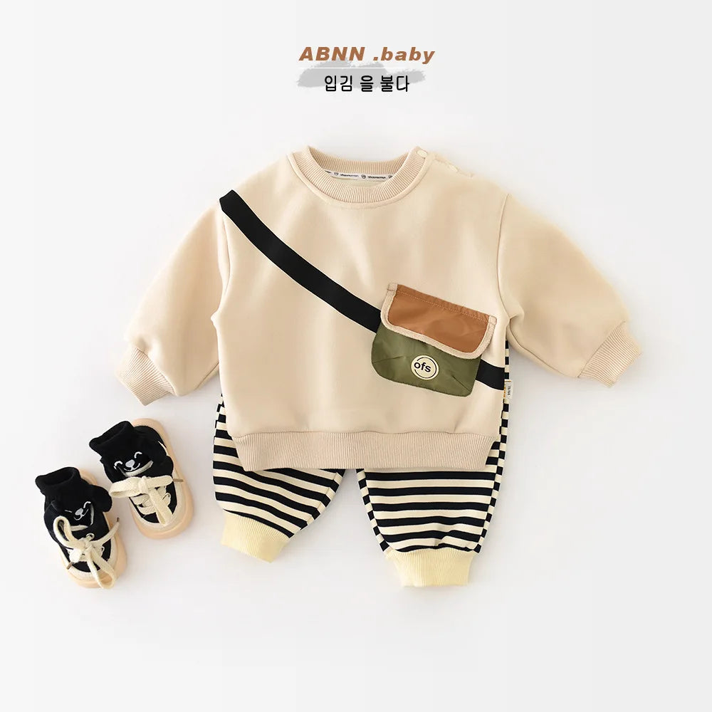 Baby Long Sleeve Fleece Sweatshirt Fashion Girl Warm Pullover Plus Sweatshirt