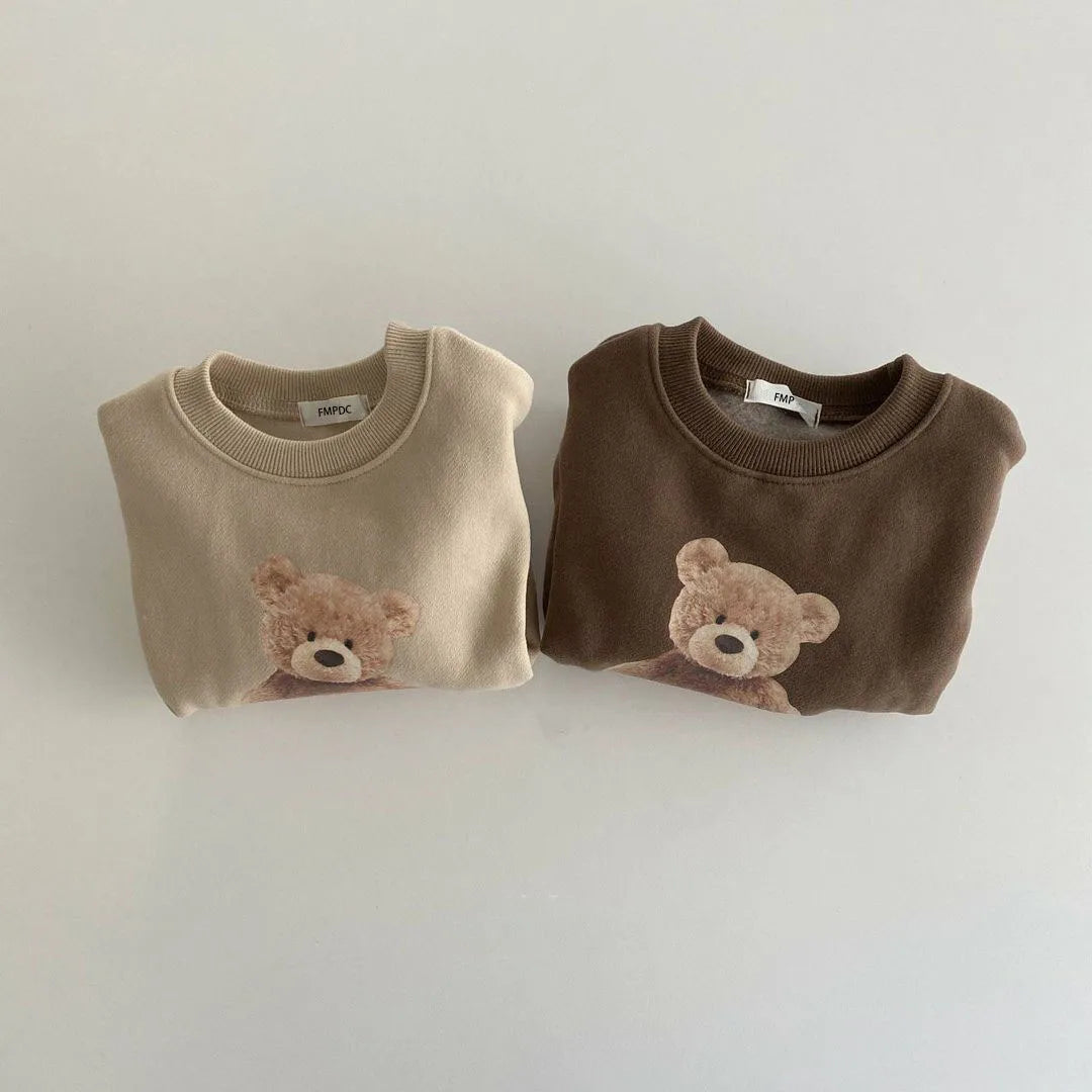 Girl Boy Autumn Winter Warm Baby Toddler Sweatsuit Clothing