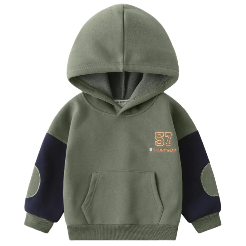 Children's Wear Sweatshirt for Boys Hooded Jacket  Winter Warm