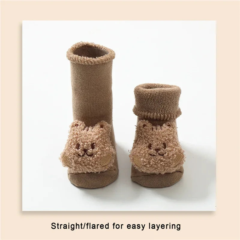 Baby Socks Slipper Socks Kids Newborn Warm Thick Grip Socks