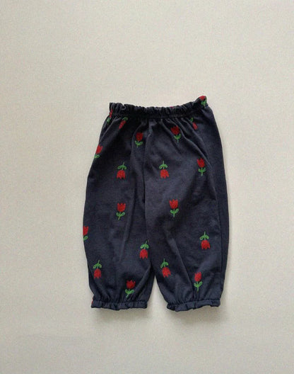 Baby Cotton Plaid Casual Pants Girl/Boys Kids Anti-mosquito Pencil Trousers