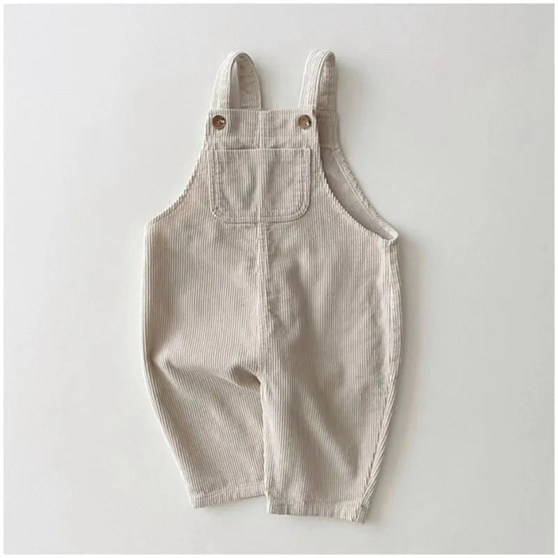 Baby Boy Trousers Solid Infant Denim Overalls For Boys Girls Clothes Kids Pants