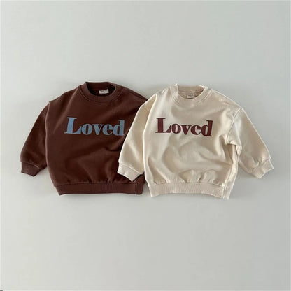 Children Casual Sweatshirt Fashion Letter Design Baby Tops Boys Girls Pullover