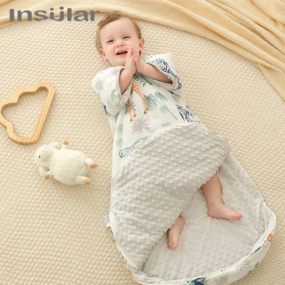 Baby Thickened Sleeping Bags Infant Warm Pajamas Kids Cartoon Cotton Sleep Sack