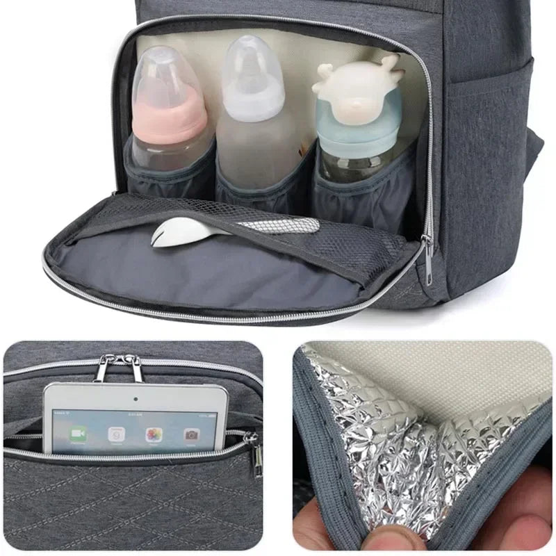 Mommy Diaper Bags Baby Stroller Hanging Bag with Changing Mat