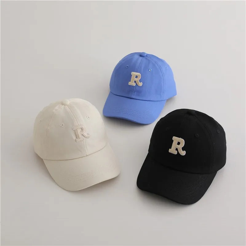 New Summer Fashion Boy Letter Embroidery Baseball Caps, Sunscreen Casual Hats