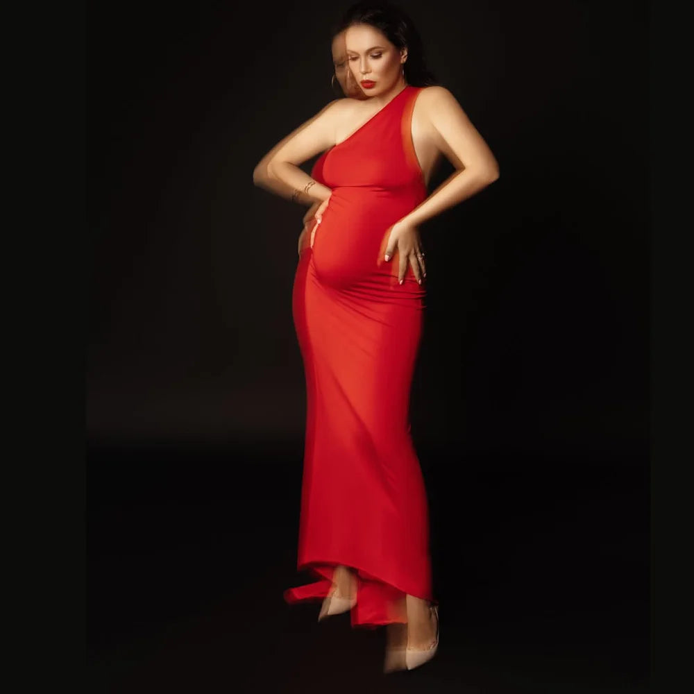 Maternity Dresses For Baby Showers Elegant Slim Fit Sleeveless Dress Photo Shoot Dress