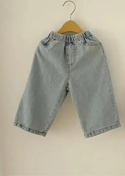 Boy Girl Jeans Loose Kids Denim Pants All-match Toddler Casual Pants