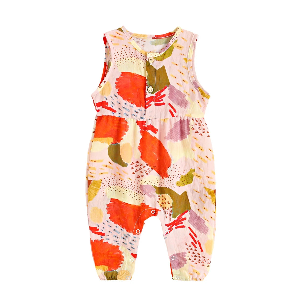 Newborn Girls Jumpsuits Floral Infants Girls Rompers Summer Sleeveless Casual