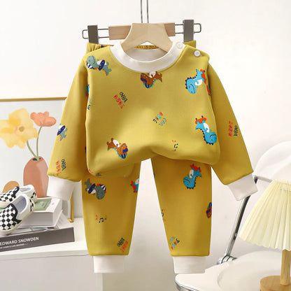 Baby  Boys and Girls Autumn and Winter Cashmere and Thick Home Wear