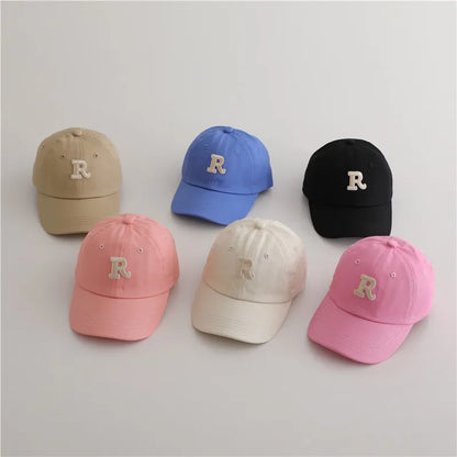 New Summer Fashion Boy Letter Embroidery Baseball Caps, Sunscreen Casual Hats