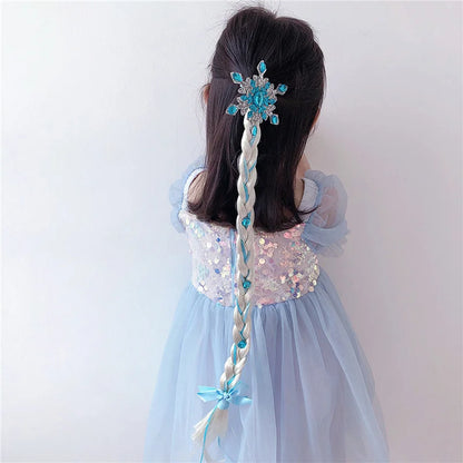 Girls Braid Headbands Soft Cute Cartoon Princess Hair Hoop Hairstyle Accessories