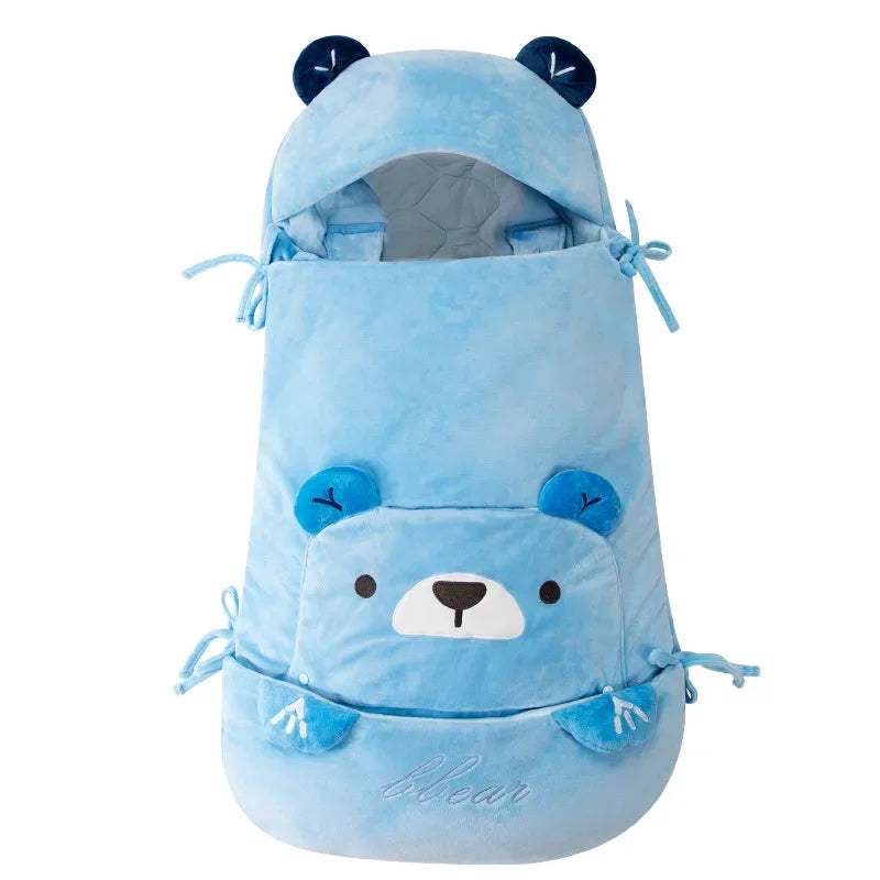 Baby Sleeping Bag Pure Cotton Anti-kick Anti-shock Universal Seasons for Newborn