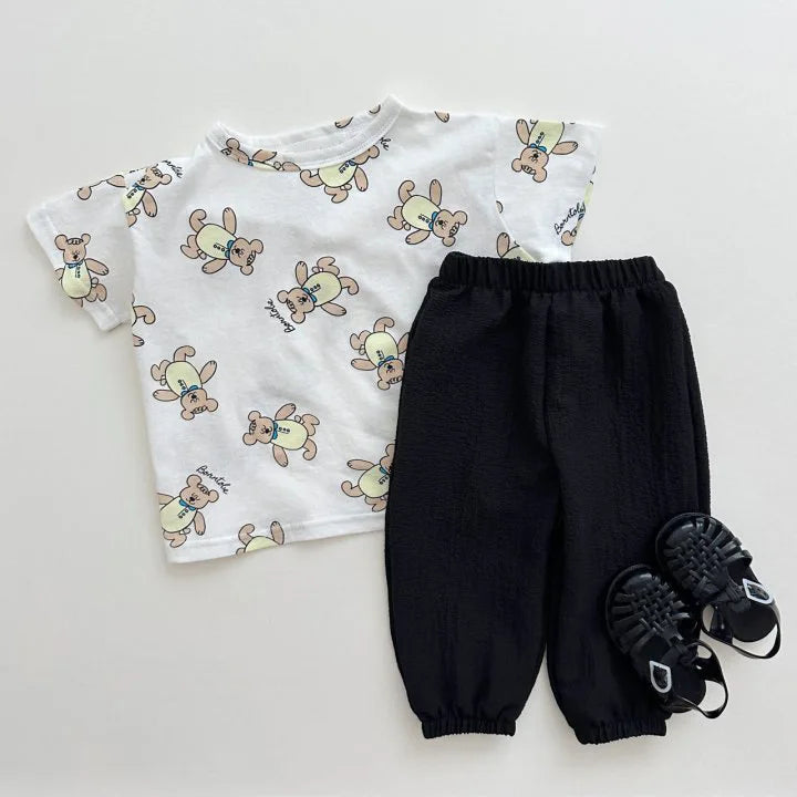 Boy Girl Baby Solid Thin Casual Pants Children Loose Anti-mosquito Pants