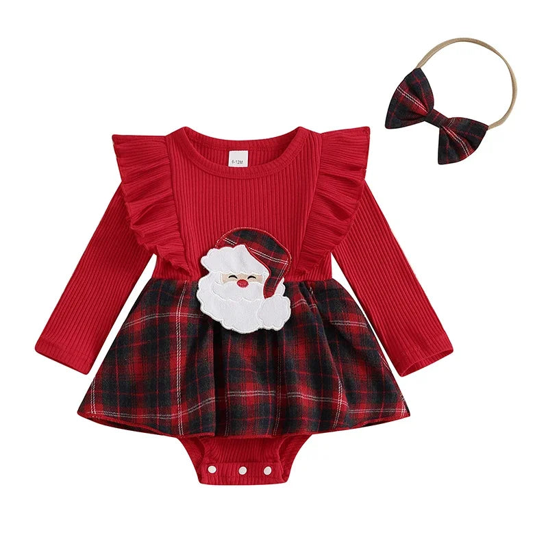 Baby Girls Christmas Rompers