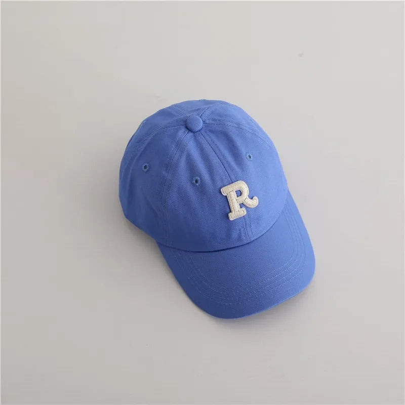 New Summer Fashion Boy Letter Embroidery Baseball Caps, Sunscreen Casual Hats