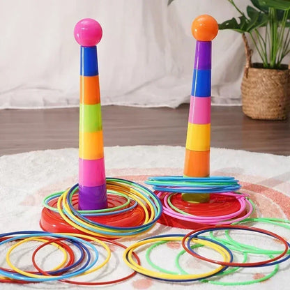 Children Outdoor Fun & Toy Sports Circle Ferrule Stacked Layers Game Throwing Game