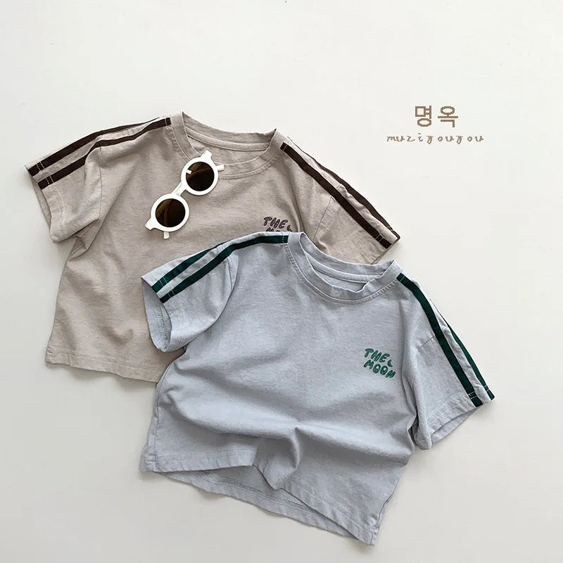 T-shirt Boys Summer Casual Children Short Sleeved T-shirt