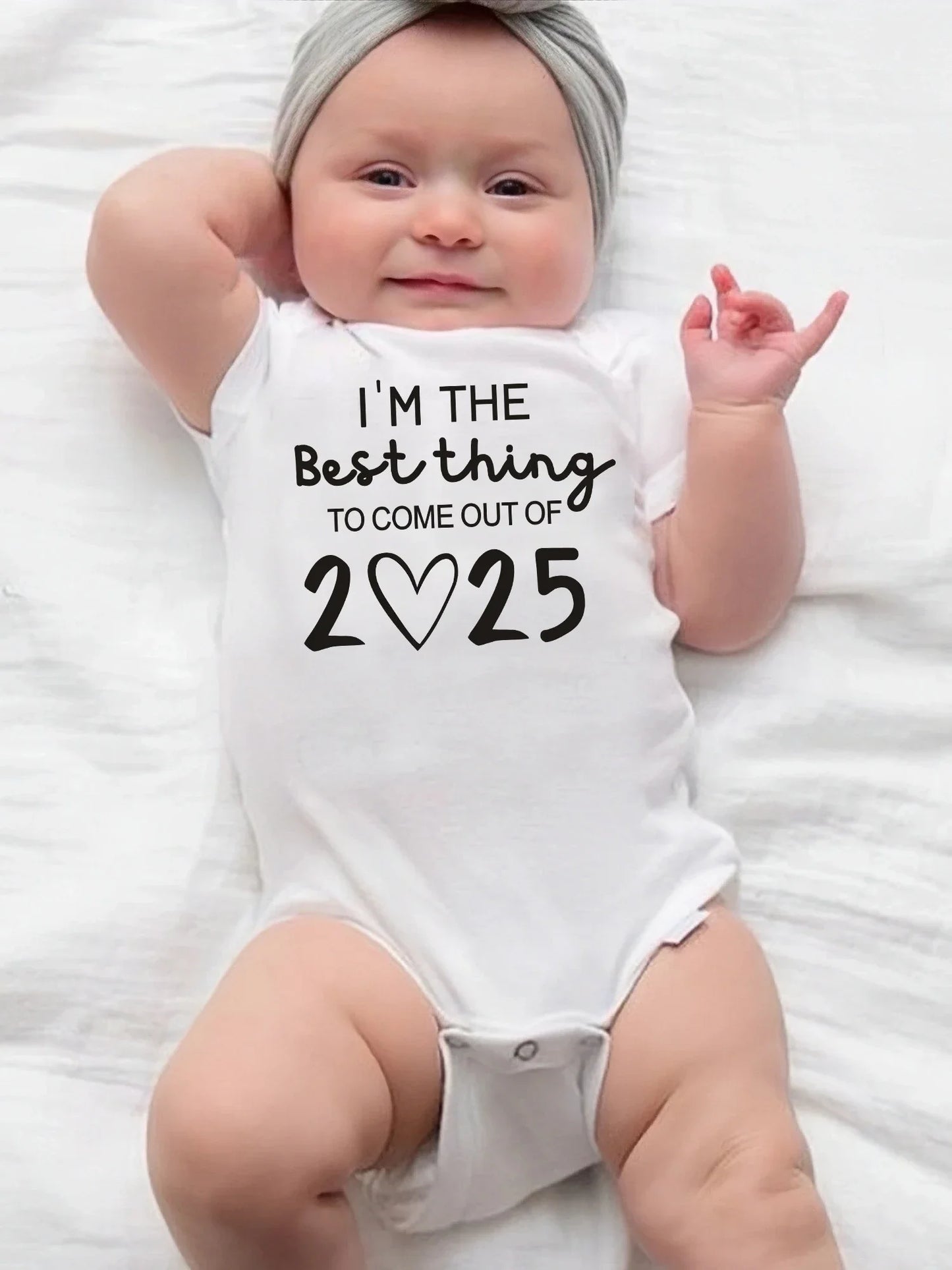 Newborn Baby Clothes White Cotton Summer Bodysuits for Infants Girls Romper