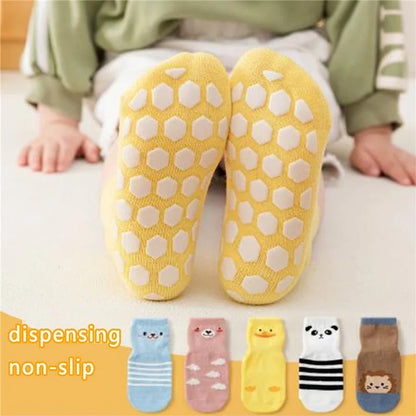 Boys Toddler Cute Cartoon Animal Print Anti-Skid Floors Socks Infant Socks