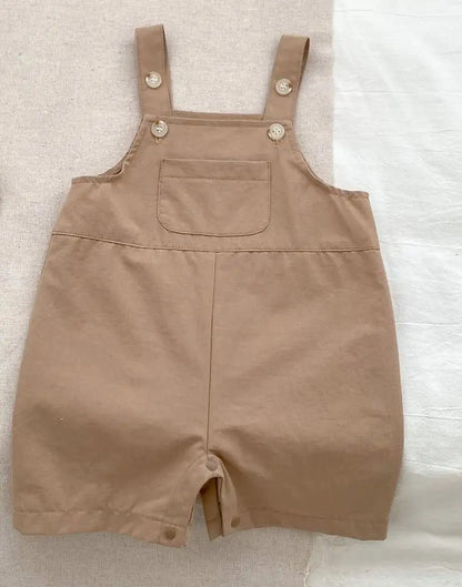 Newborn Boy Baby Loose Suspenders Pants Kid Girl Cotton Thin Casual Jumpsuit