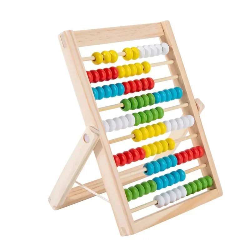 Classic Wooden Educational Counting Toy 100 Beads Preschool Math Learning Toys