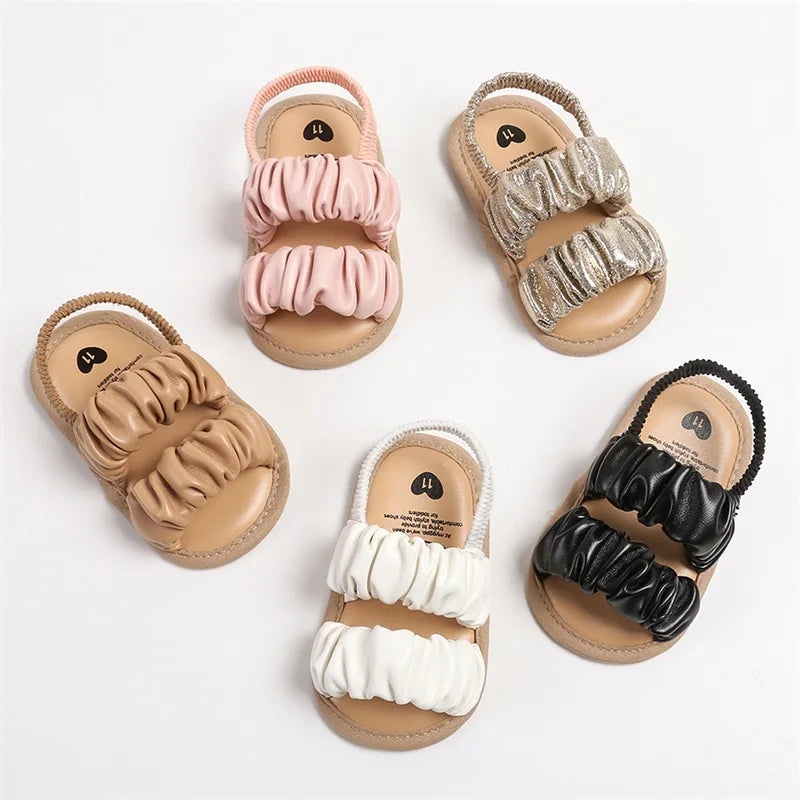 Baby Girls Sandals Cute Anti-Slip Soft Sole Beach Slipper First Walkers Shoes