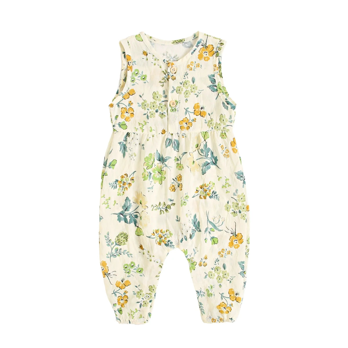 Newborn Girls Jumpsuits Floral Infants Girls Rompers Summer Sleeveless Casual