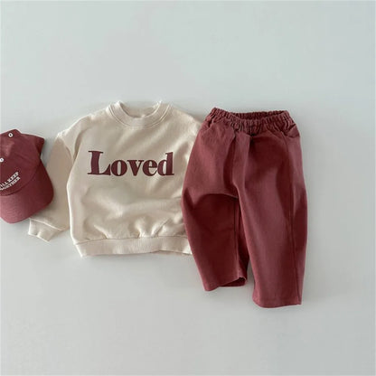 Children Casual Sweatshirt Fashion Letter Design Baby Tops Boys Girls Pullover