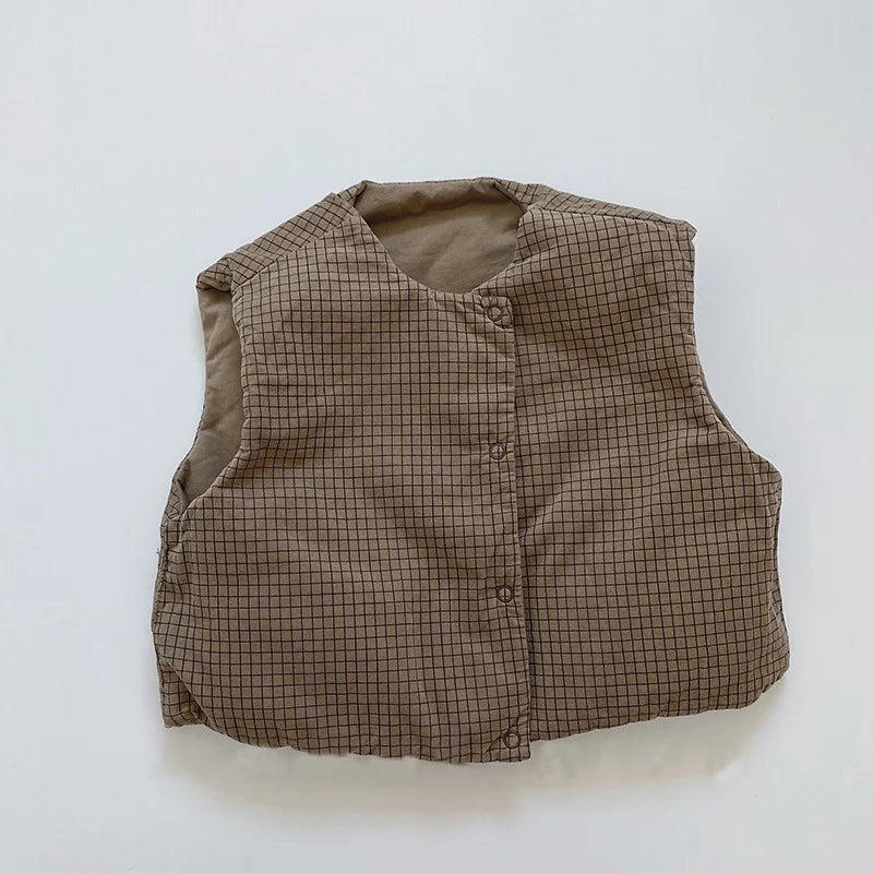 Baby Vest Coat Cotton Infant Casual Jacket Toddler Boys Girls Waistcoat