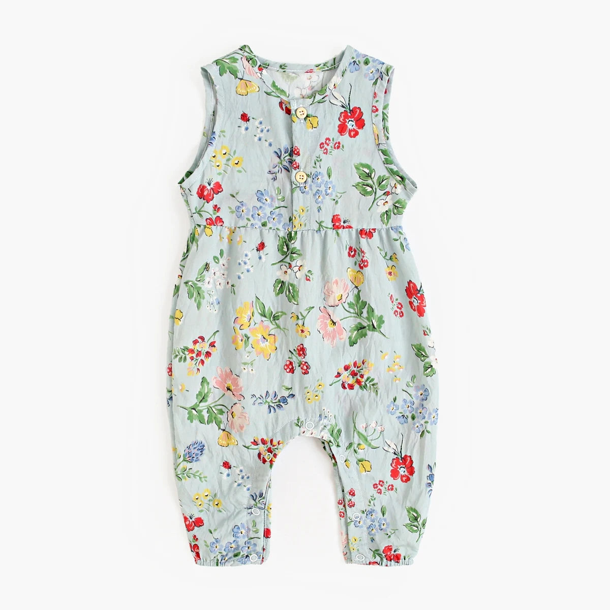 Newborn Girls Jumpsuits Floral Infants Girls Rompers Summer Sleeveless Casual