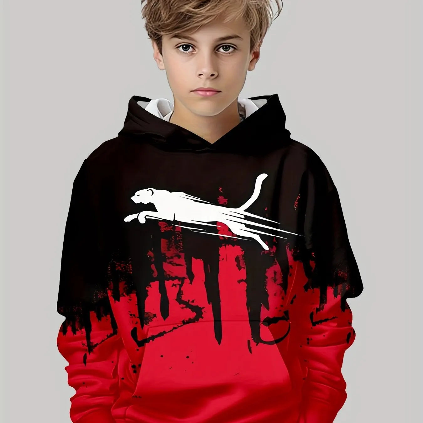 Boys Hoodies Long Sleeve Creative 3D Print Kids Spring Fall Clothes