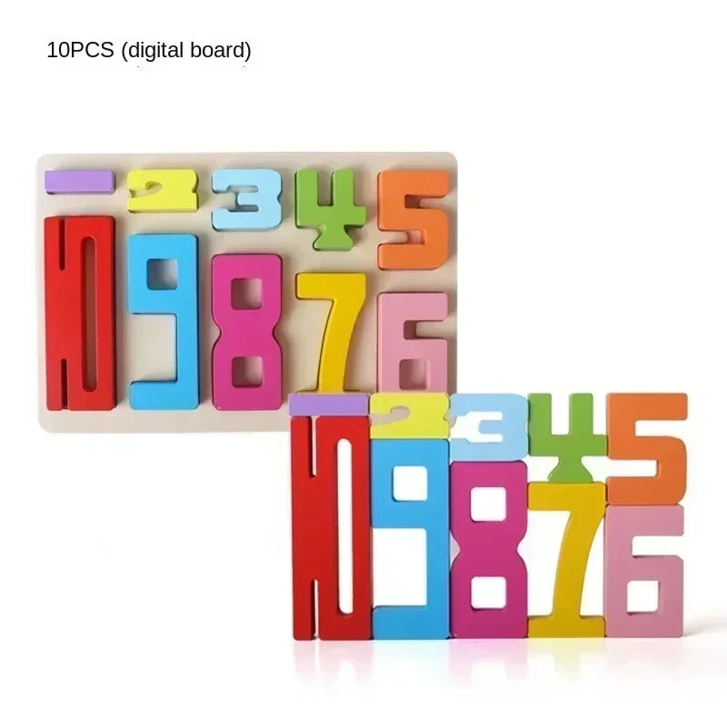 Puzzle Balance Game Building Blocks Puzzle Board Assembly Bricks Educational Toys