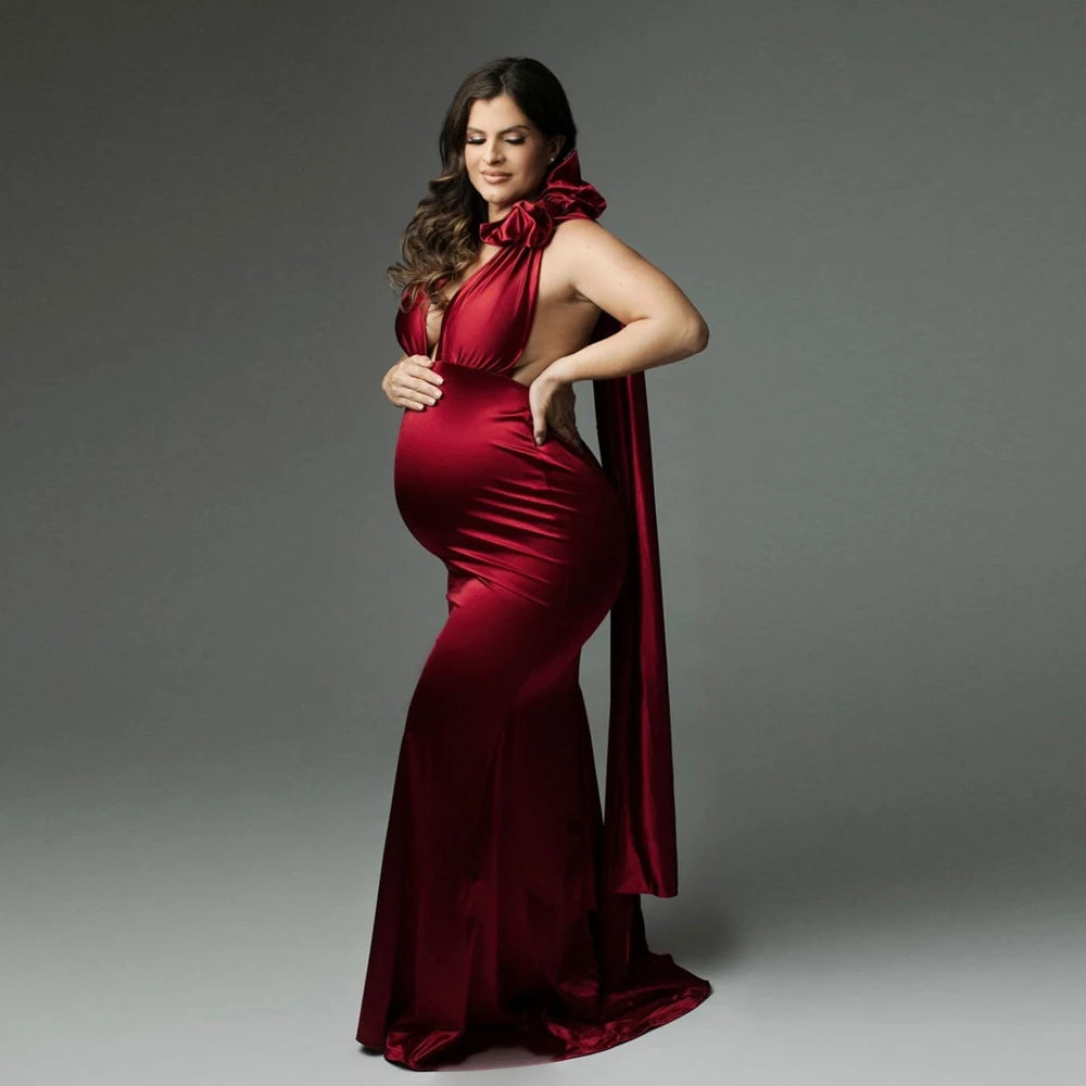 Maternity Dresses For Baby Showers Evening Dress Pregnant women Photography Gown