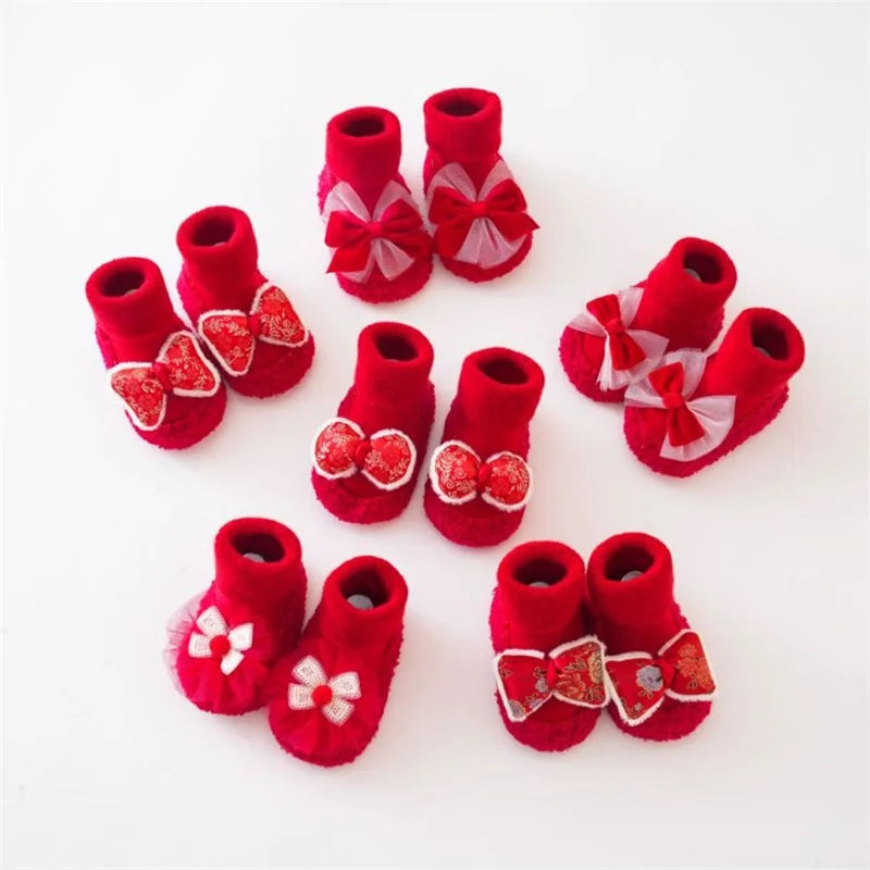 Baby Girls Christmas Socks Shoes