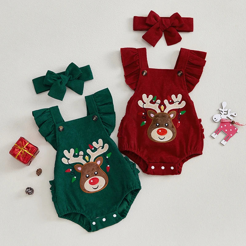 Baby Girls Christmas Jumpsuit 