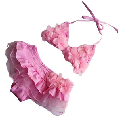 New children's swimsuit cute flower baby swimsuit for girls