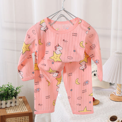 Summer Baby Cotton Home Wear Children's Pajama Set