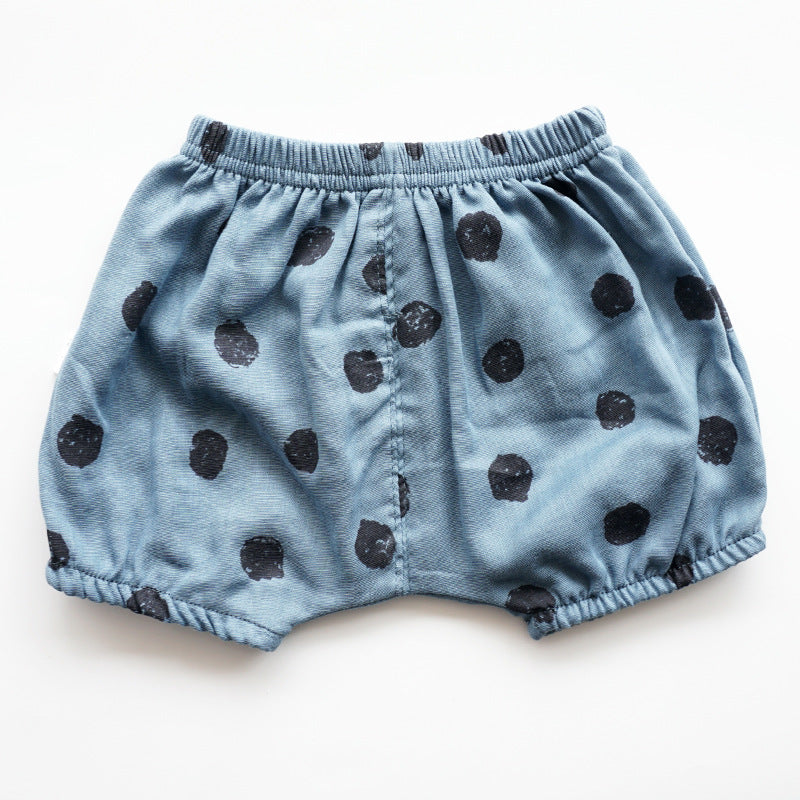 Cute Printed Cotton Gauze Shorts Baby Bloomers